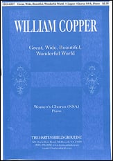 Great Wide Beautiful Wonderful World SSA choral sheet music cover